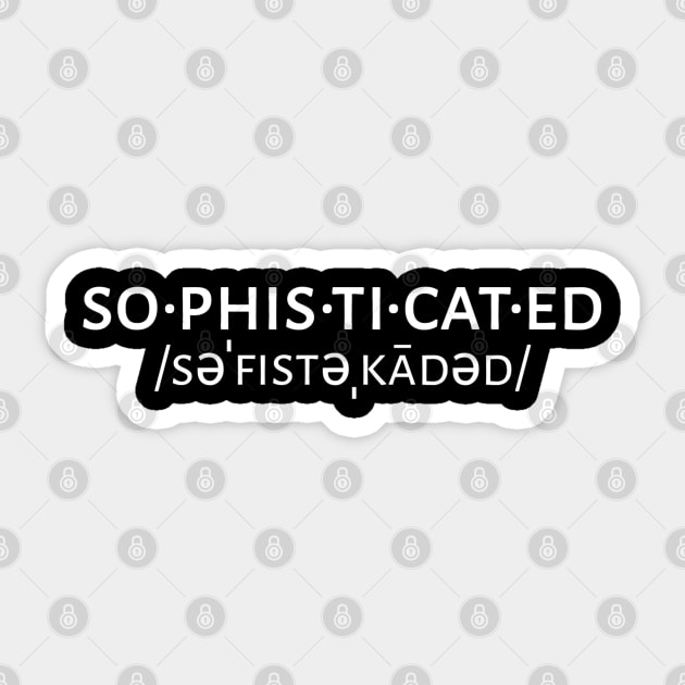 Sophisticated Sticker by radeckari25